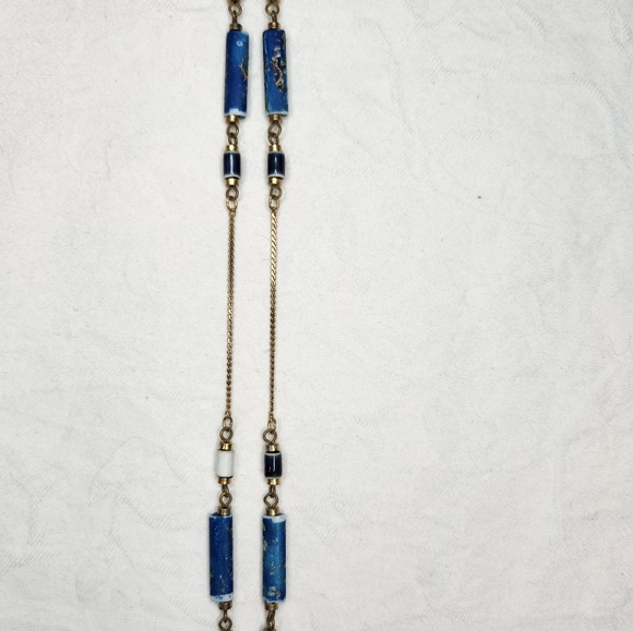 vintage handmade cloisine necklace - Picture 8 of 8